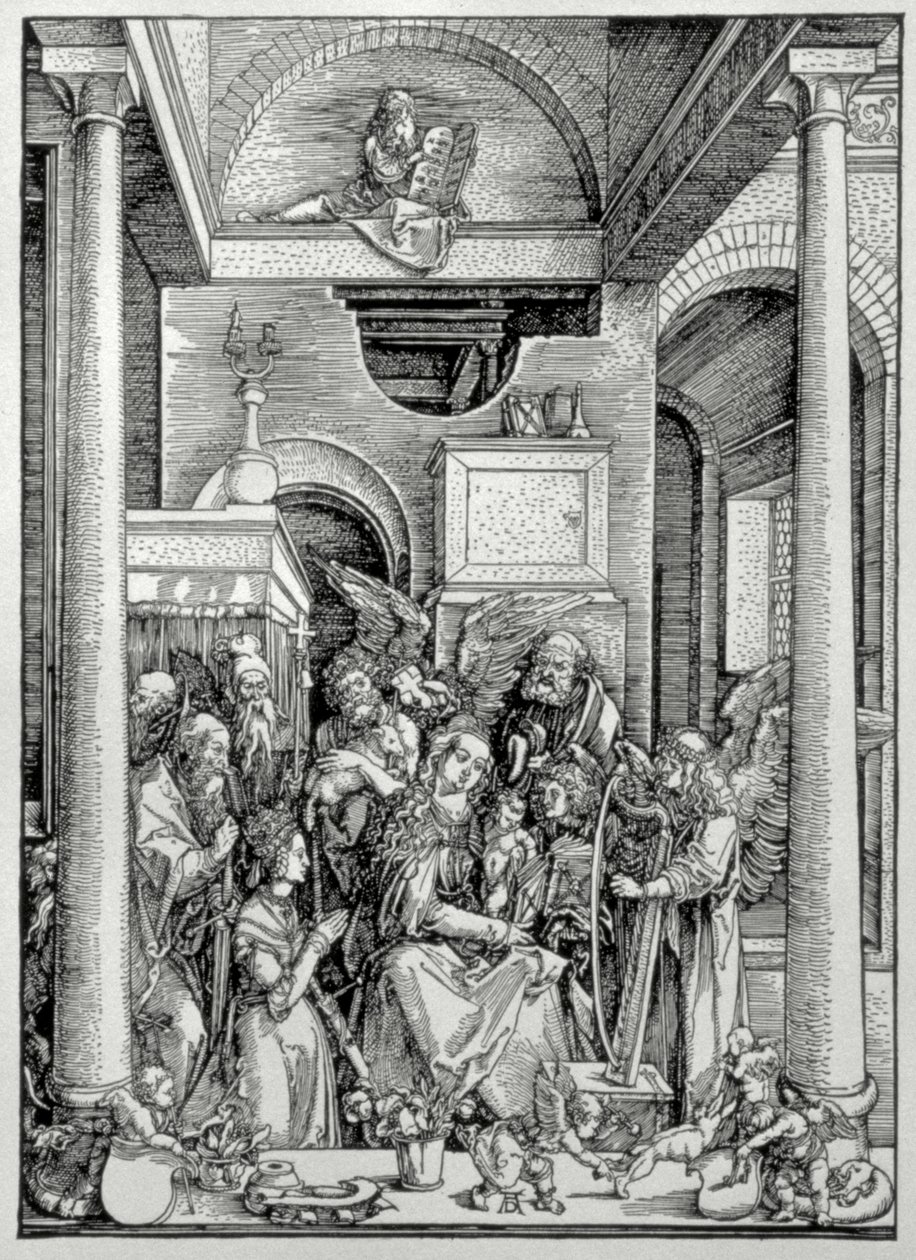 La Vergine e il Bambino con Santi (xilografia) da Albrecht Dürer