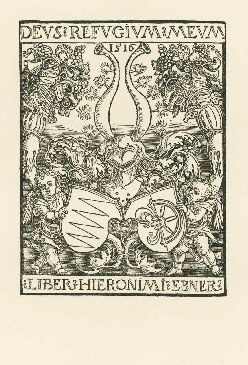 La targhetta di Hieronymus Ebner da Albrecht Dürer or Duerer