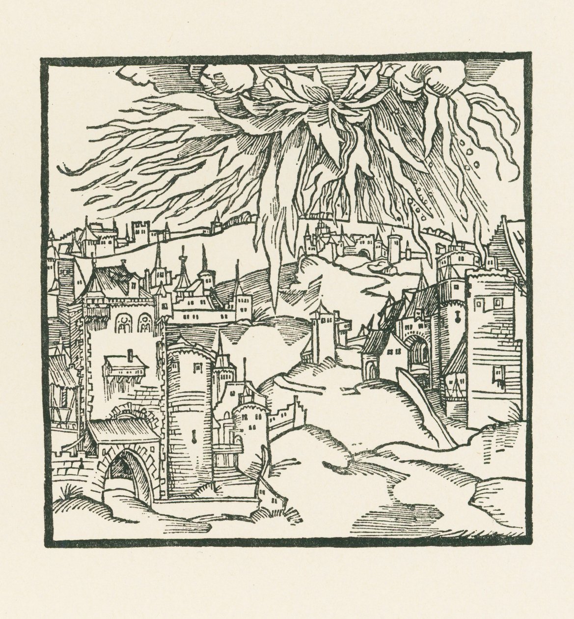 La distruzione di Sodoma e Gomorra da Albrecht Dürer or Duerer