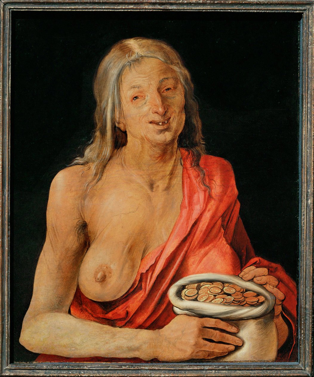 Vanitas, retro del ritratto di un giovane (dipinto su legno di tiglio) da Albrecht Dürer or Duerer