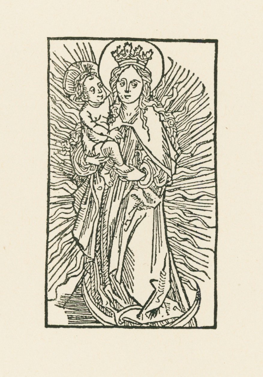 La Vergine Maria al sole da Albrecht Dürer or Duerer