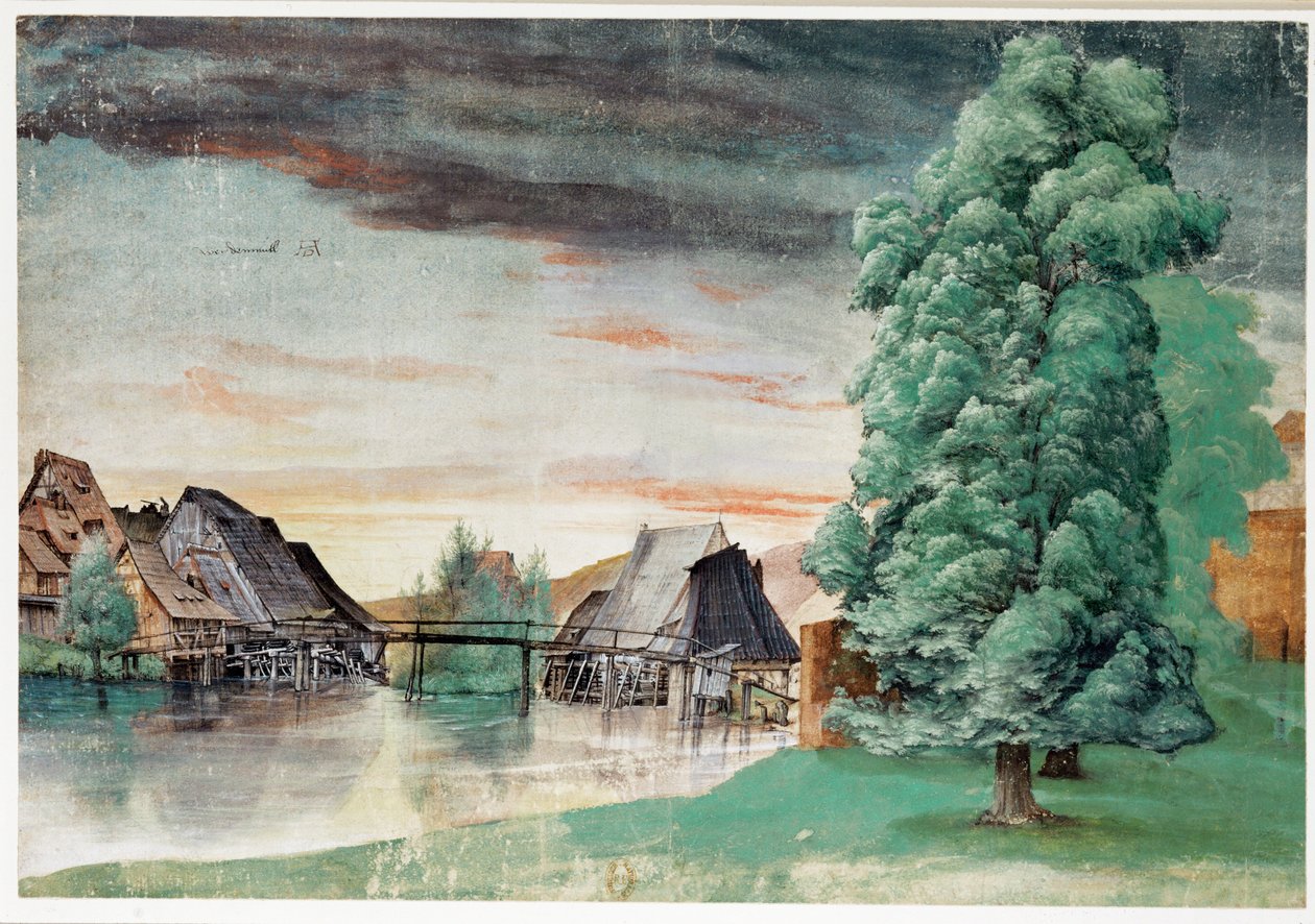 Weidenmuehle - Mulino sotto i salici da Albrecht Dürer or Duerer