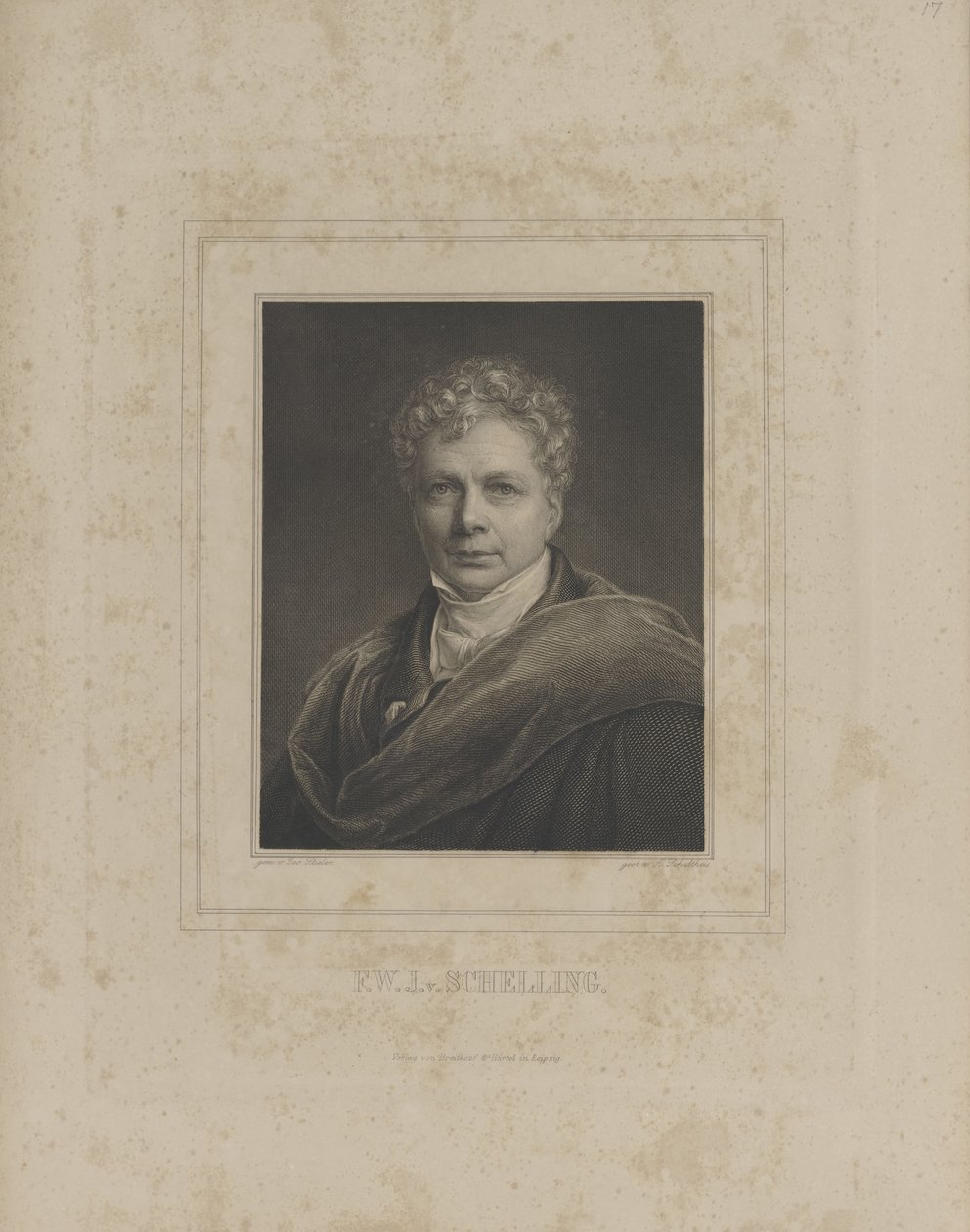 Friedrich Wilhelm Joseph Schelling 1775-1854, c. 1840 da Albrecht Fürchtegott Schultheiss