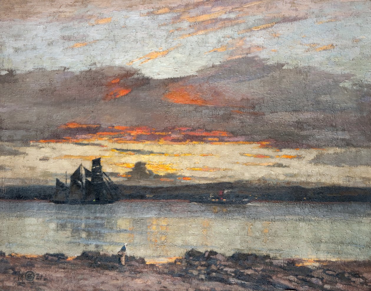 Tramonto sul Tay [Vista verso Dundee] da Alec Grieve