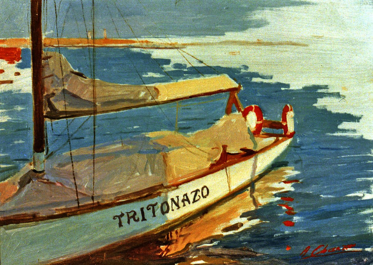 Marina con barca da Alejandro Cabeza