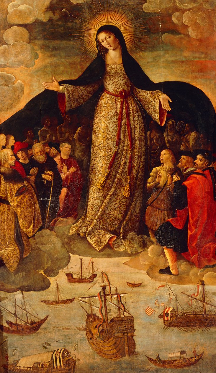 La Vergine dei Navigatori (pannello centrale) da Alejo Fernandez
