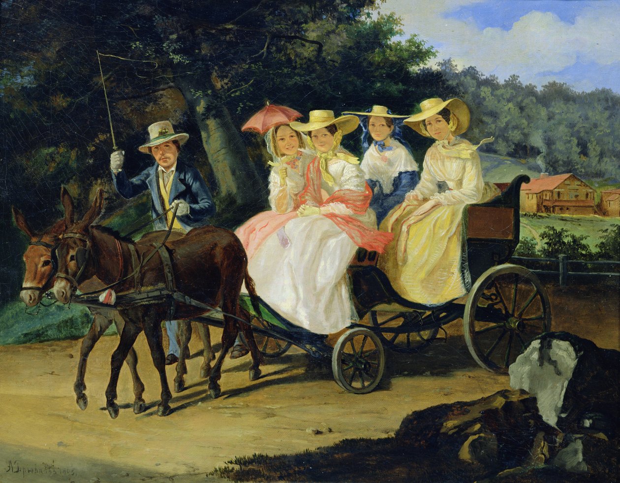Una corsa, 1845-46 da Aleksandr Pavlovich Bryullov