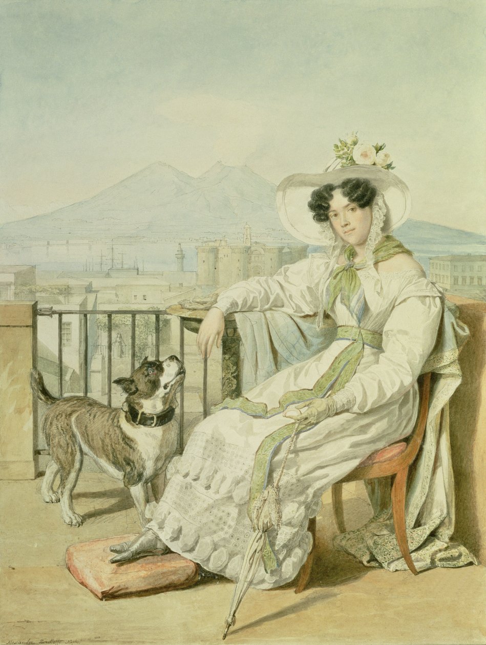 Ritratto della principessa Natalia Golitsin, 1822-26 da Aleksandr Pavlovich Bryullov