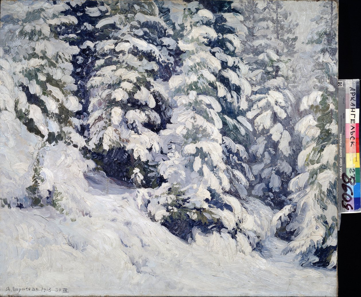 Foresta in inverno da Aleksandr Alekseevich Borisov