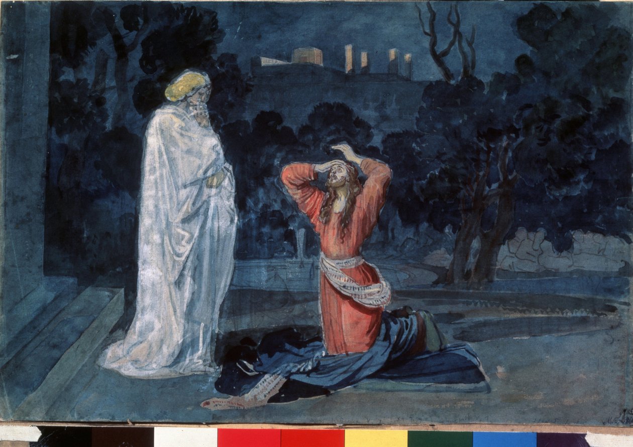 Gesù nel giardino degli ulivi (o giardino di Getsemani) da Aleksandr Andreevich Ivanov