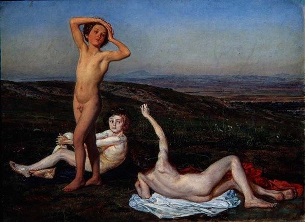 Tre ragazzi nudi, studio per 