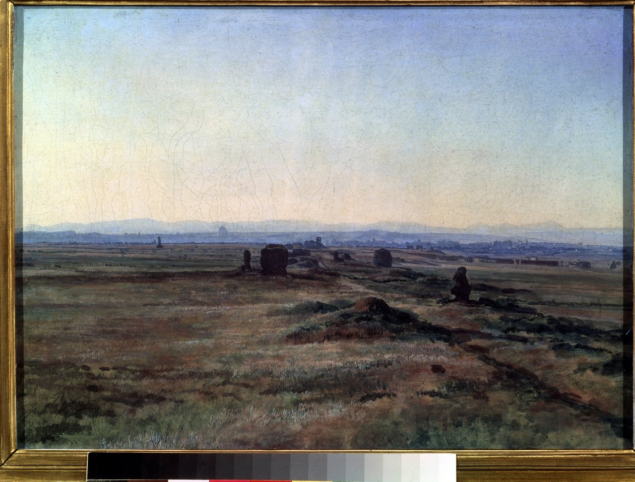 Veduta della via Appia al tramonto da Aleksandr Andreevich Ivanov