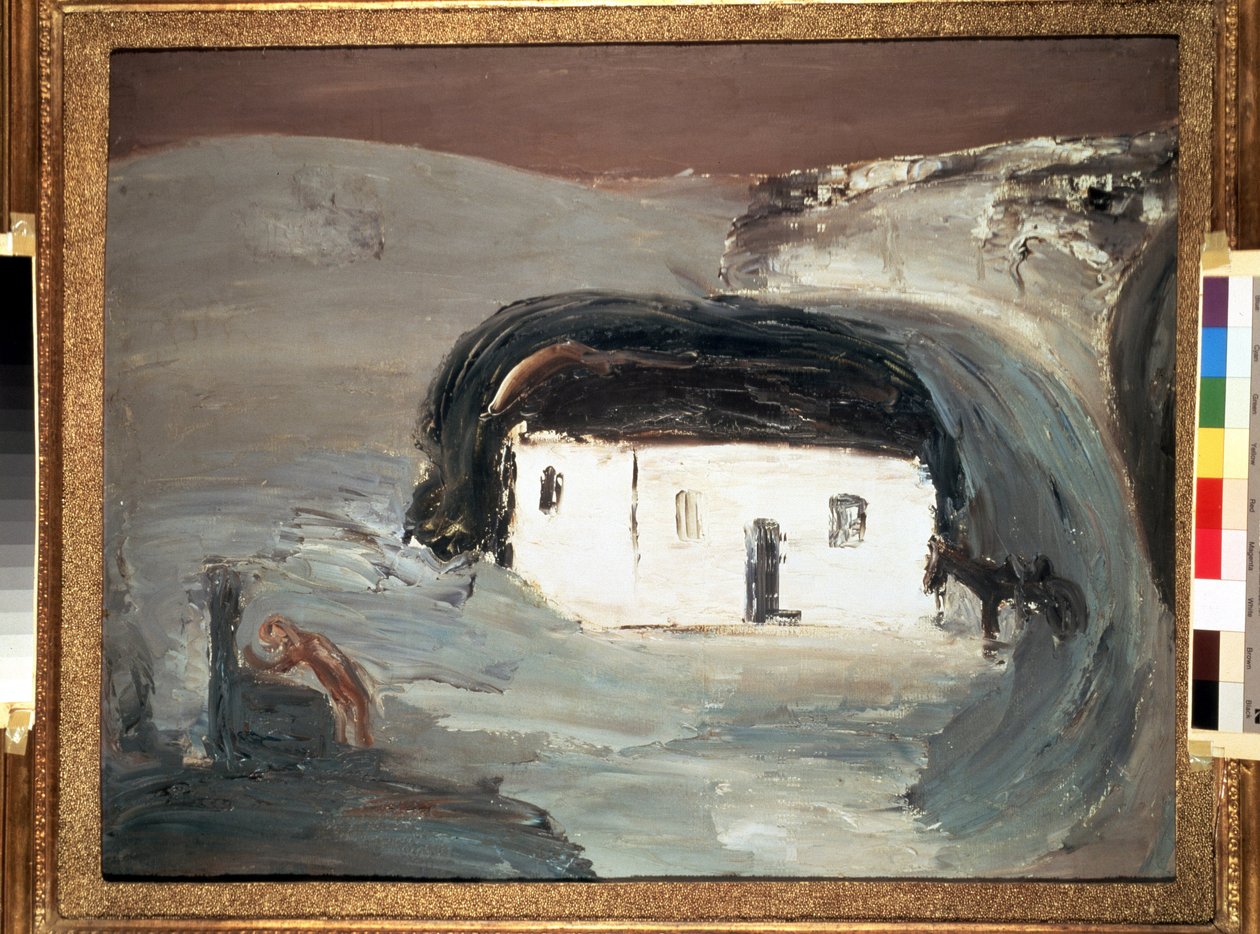 Paesaggio con una casa bianca da Aleksandr Davidovic Drevin