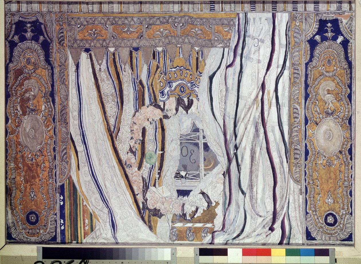 Disegno del sipario per l