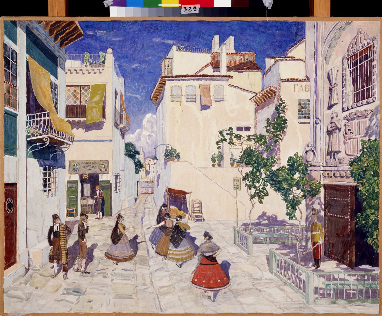 Una strada a Siviglia, scenografia per l