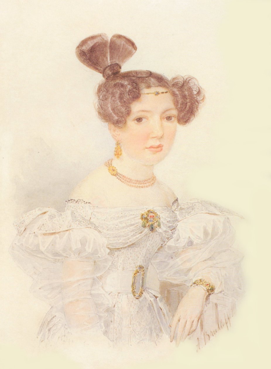 Ritratto di Yekaterina Ivanovna Zagryazhskaya da Aleksandr Pavlovich Bryullov
