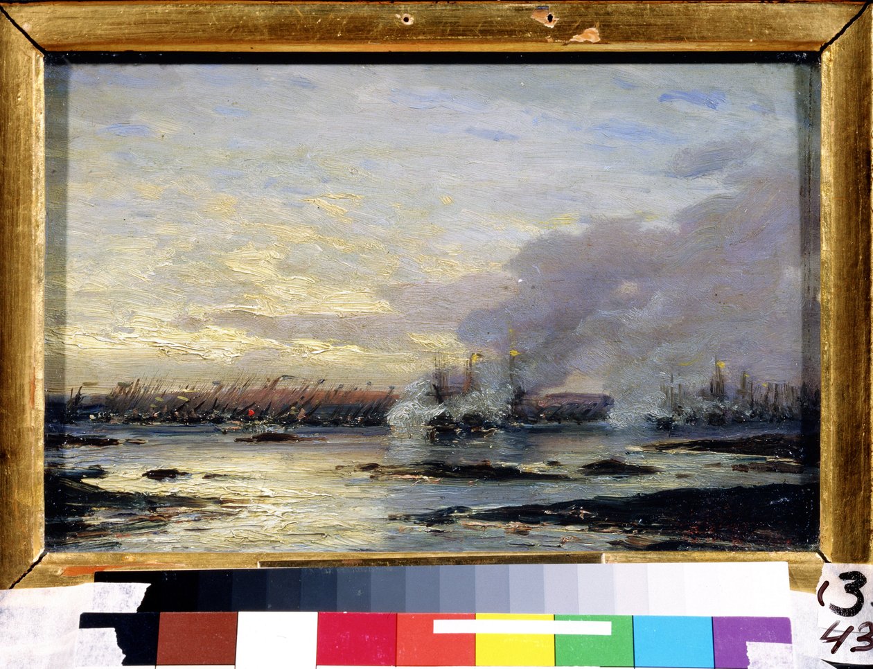Grande Guerra del Nord: La battaglia di Gangut da Aleksei Petrovich Bogolyubov