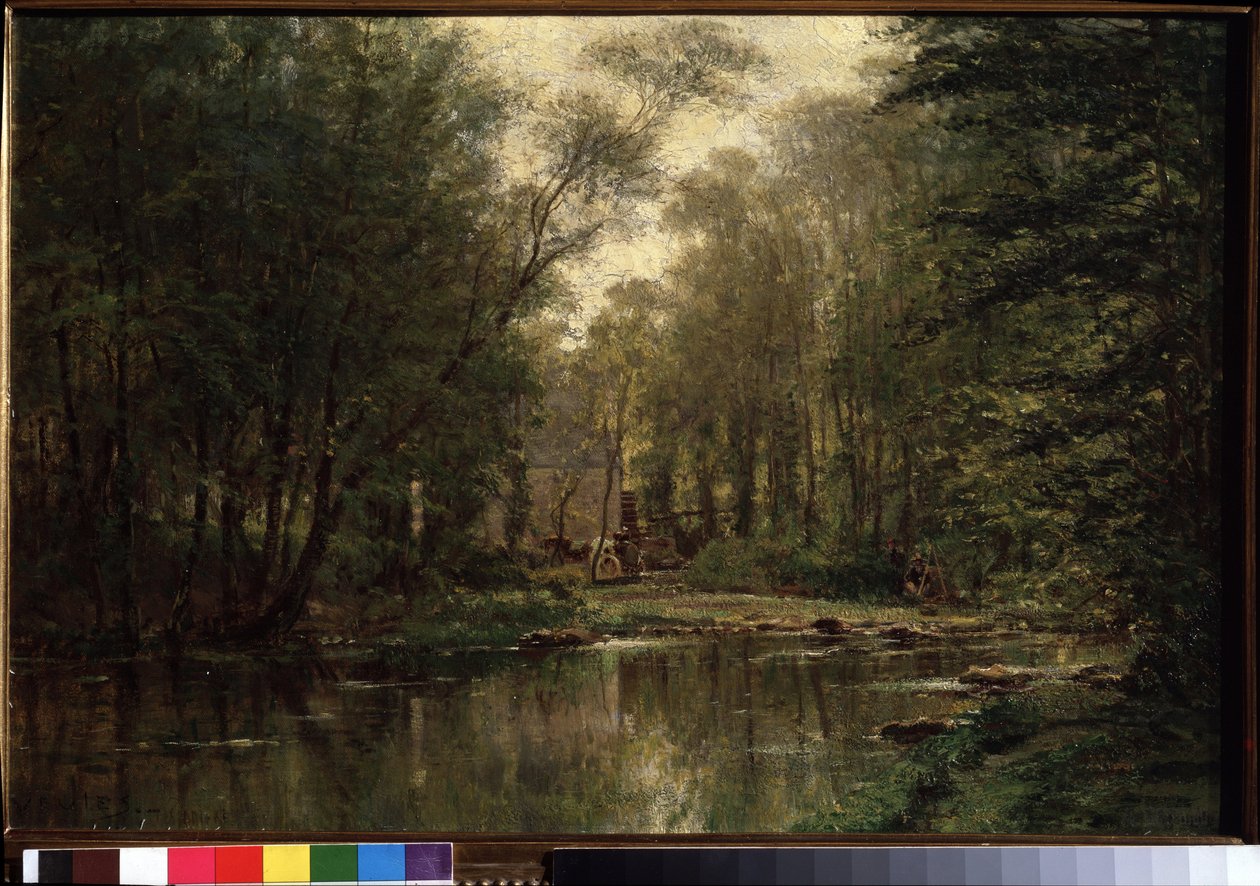 Paesaggio di La Veules in Normandia da Aleksei Petrovich Bogolyubov