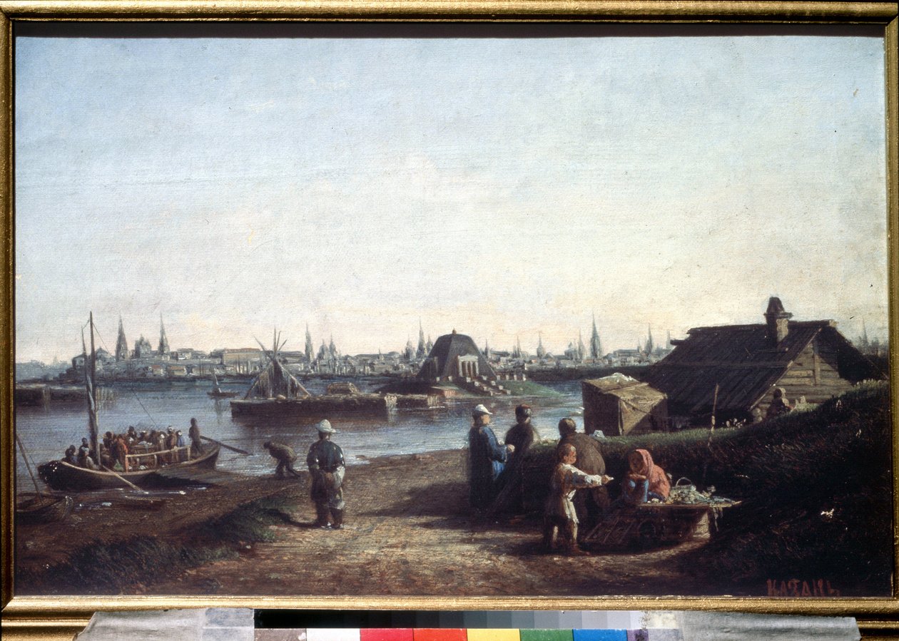 Veduta della città di Kazan sul Volga in Russia da Aleksei Petrovich Bogolyubov