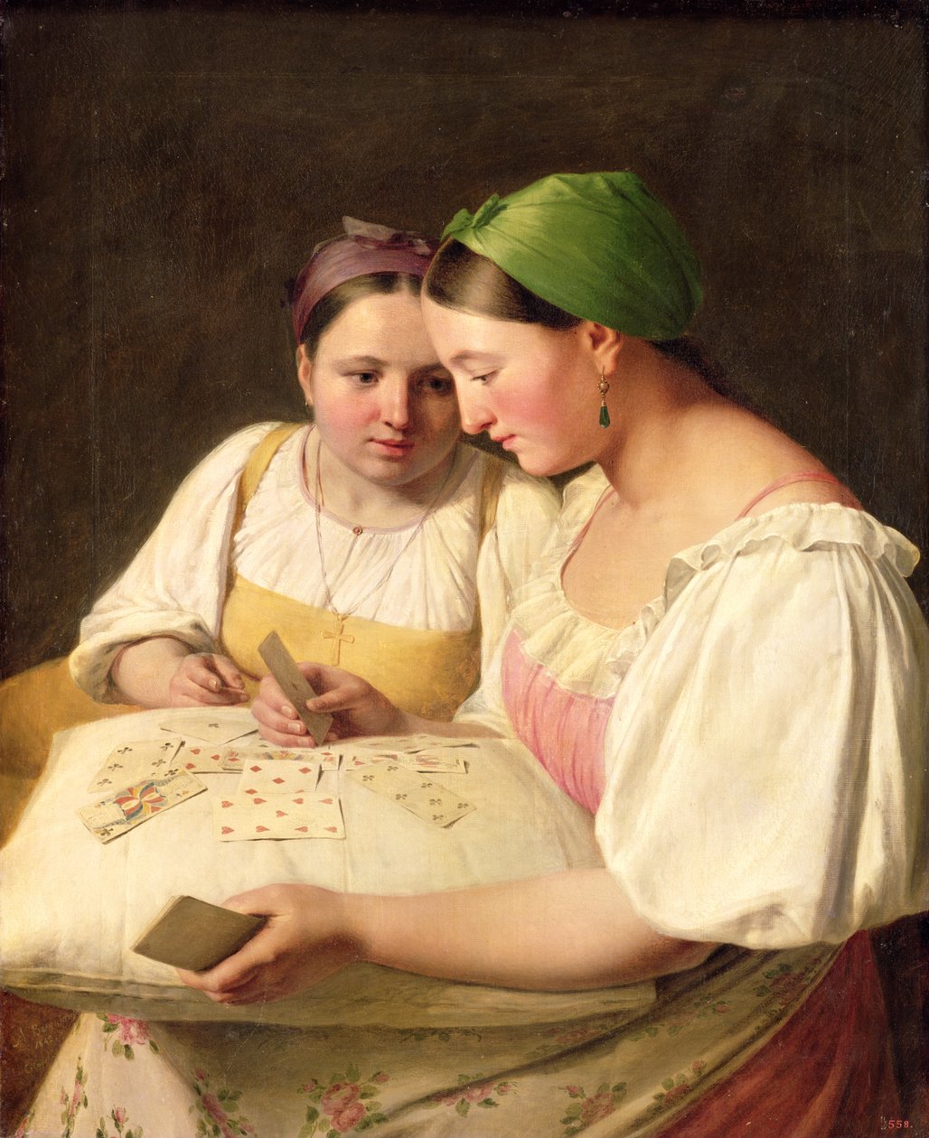 Lettura della fortuna, 1842 da Aleksei Gavrilovich Venetsianov