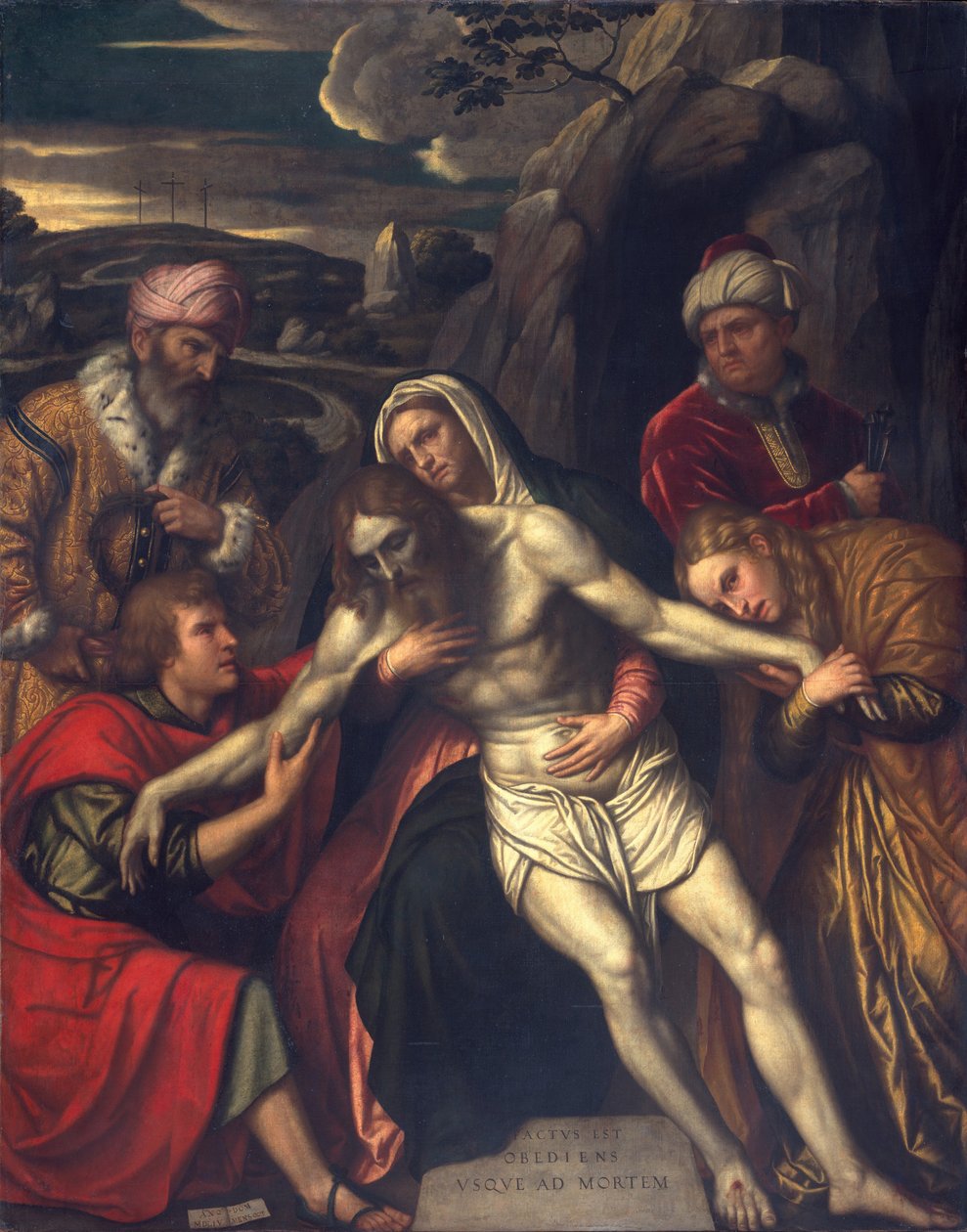 La sepoltura, 1554 da Alessandro Bonvicino Moretto