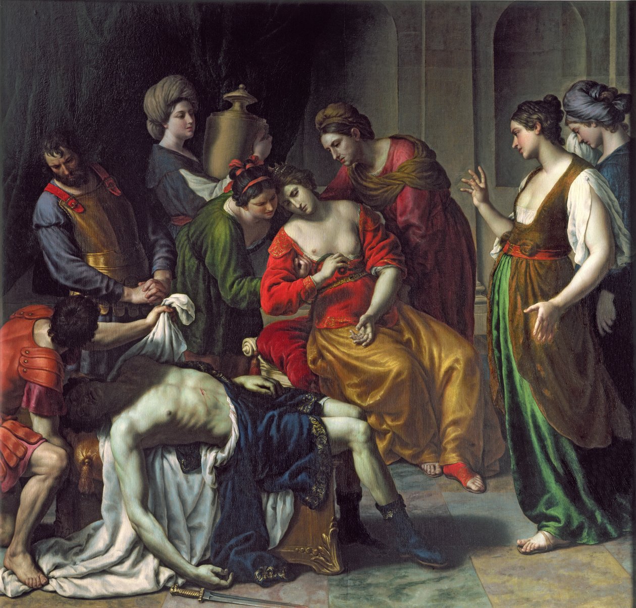 La morte di Antonio e Cleopatra, 1630-35 da Alessandro Turchi