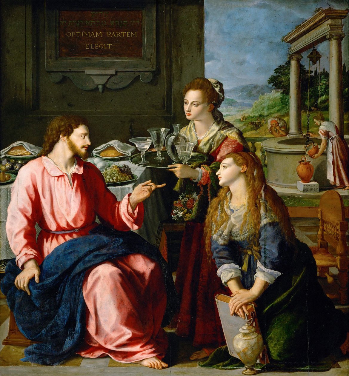 Cristo nella Casa di Marta e Maria da Alessandro Allori