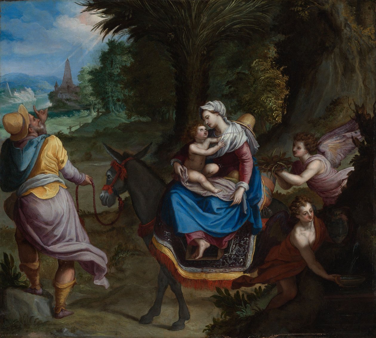La fuga in Egitto da Alessandro Allori