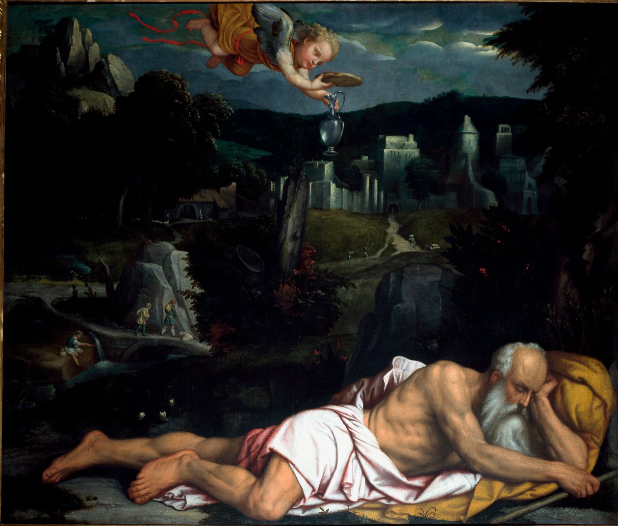 Elia addormentato da Alessandro Bonvicino Moretto