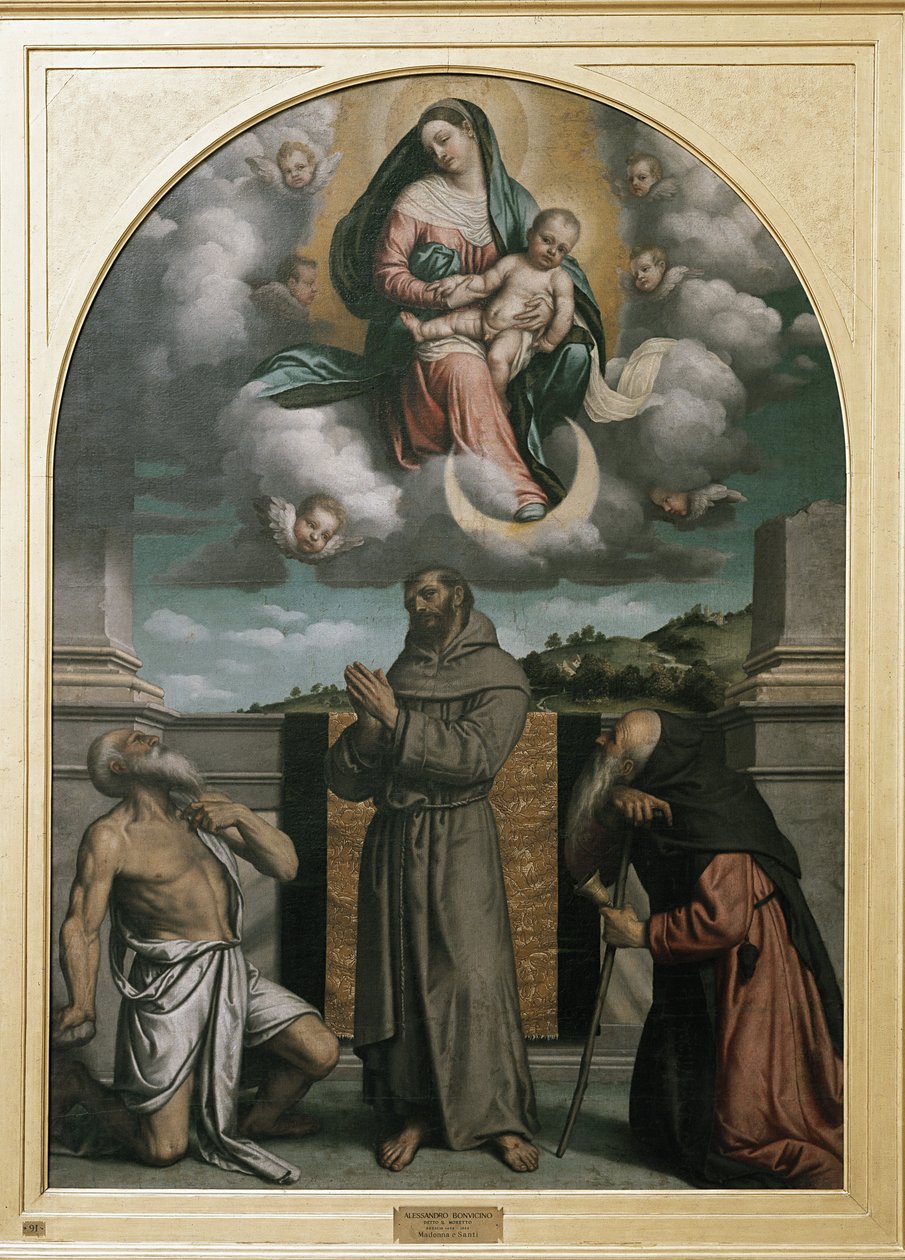 Vergine e Bambino in Gloria, con San Girolamo, San Francesco d