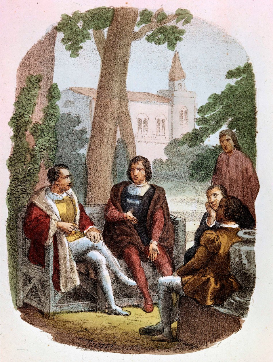 Fabrizio Colonna e Cosimo Rucellai discutono l