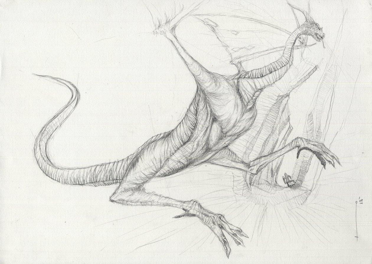 Creatura fantastica: un drago da Alessandro Lonati
