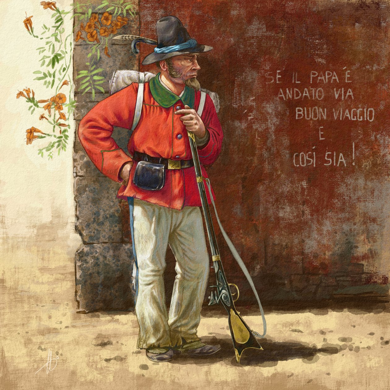 Volontario garibaldino della Repubblica Romana da Alessandro Lonati