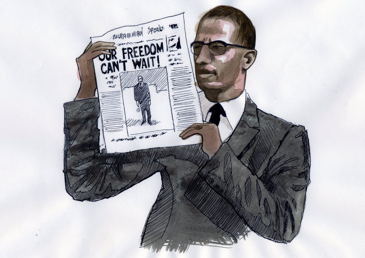 Malcolm X (1925-1965) Attivista afroamericano da Alessandro Lonati