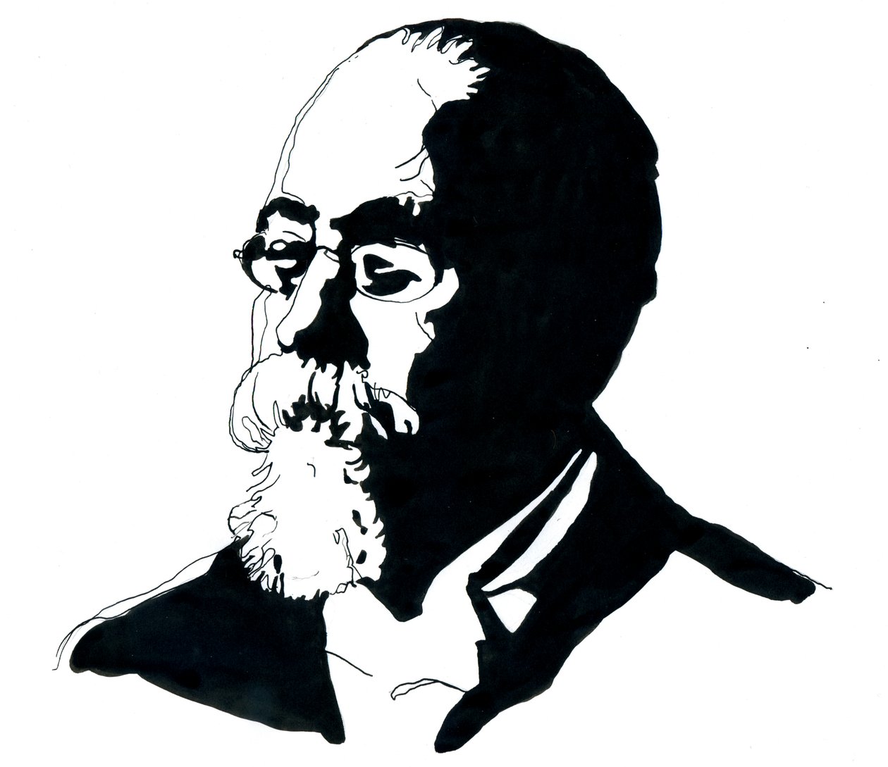 Ritratto di Cesare Lombroso da Alessandro Lonati