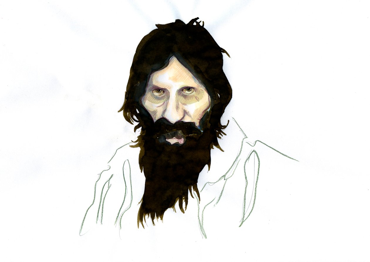 Ritratto di Grigori Iefimovich Rasputin da Alessandro Lonati