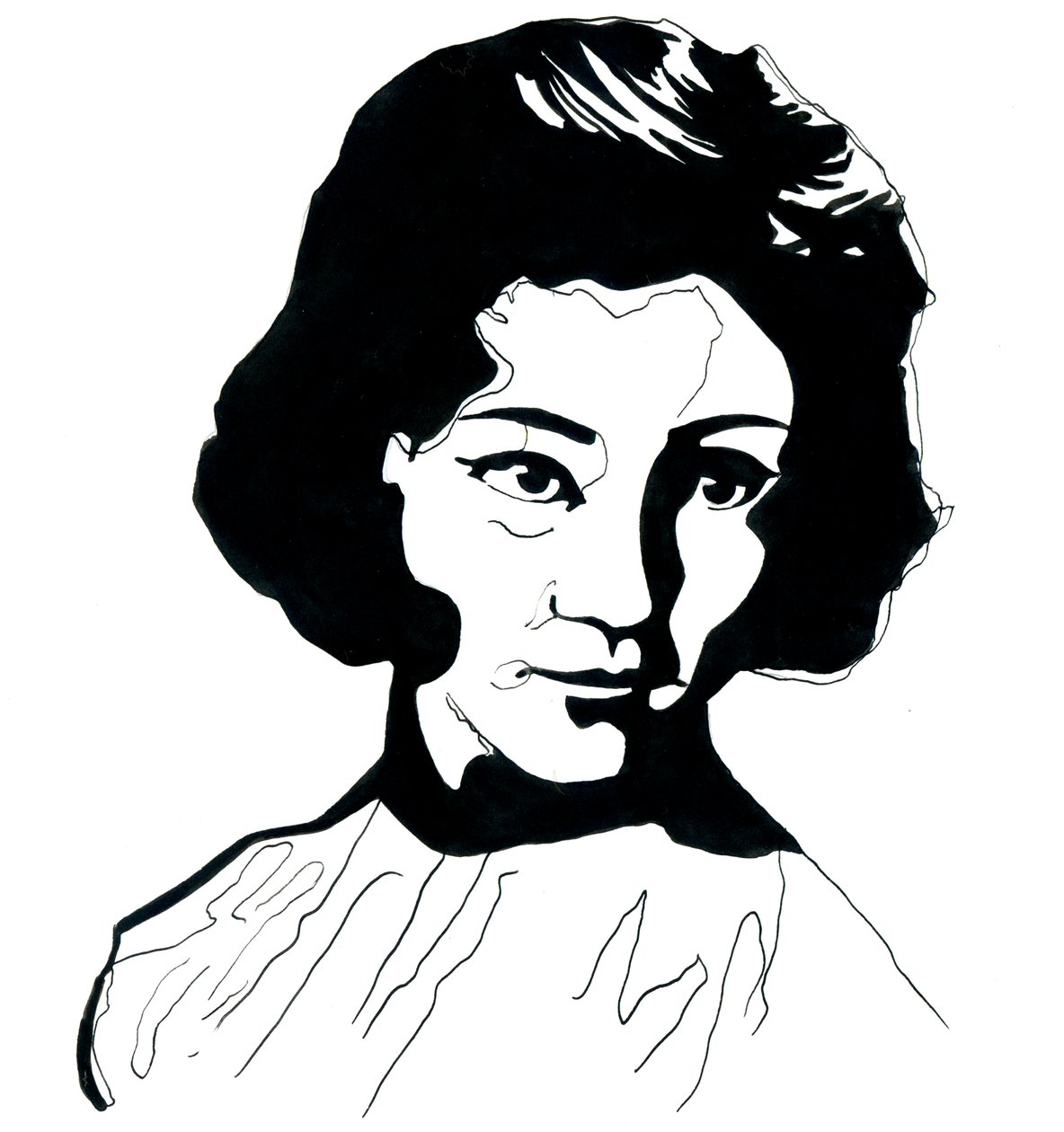 Ritratto di Jiang Qing da Alessandro Lonati