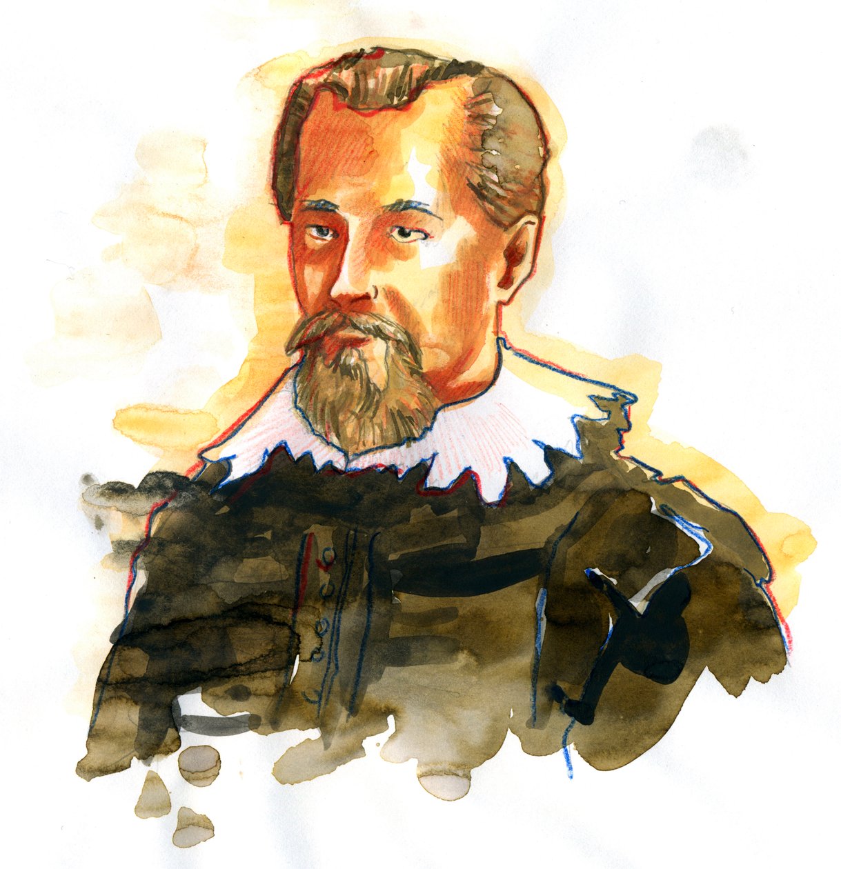 Ritratto di Johannes Kepler da Alessandro Lonati