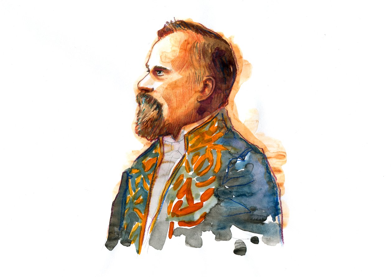 Ritratto di Raymond Poincare (1860-1934) circa 1914 in costume della Legion d