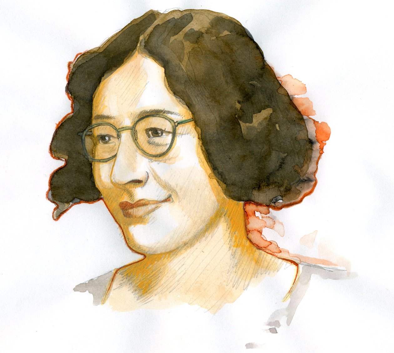 Ritratto di Simone Weil (1909-1943), filosofa francese da Alessandro Lonati