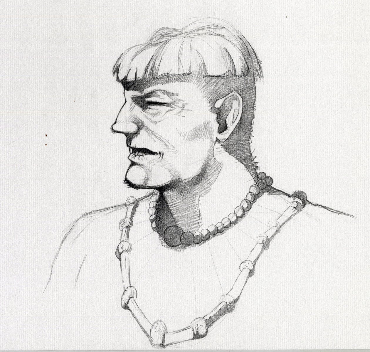 Ritratto di un pirata o busto di un marinaio da Alessandro Lonati