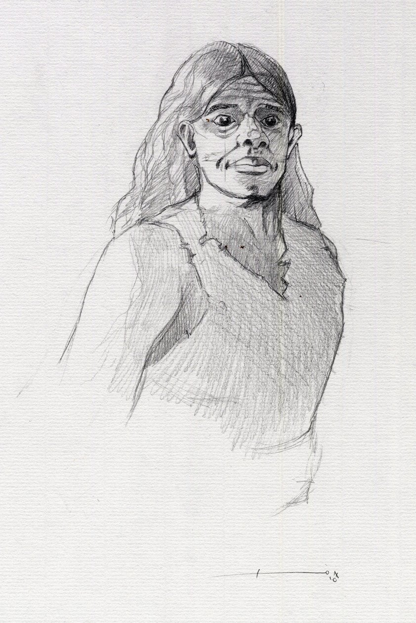 Ritratto di un pirata o busto di un marinaio da Alessandro Lonati