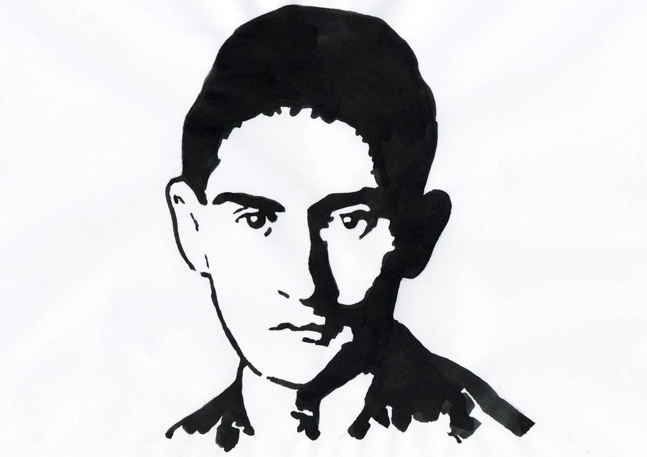 Ritratto dello scrittore Franz Kafka (1883-1924) da Alessandro Lonati