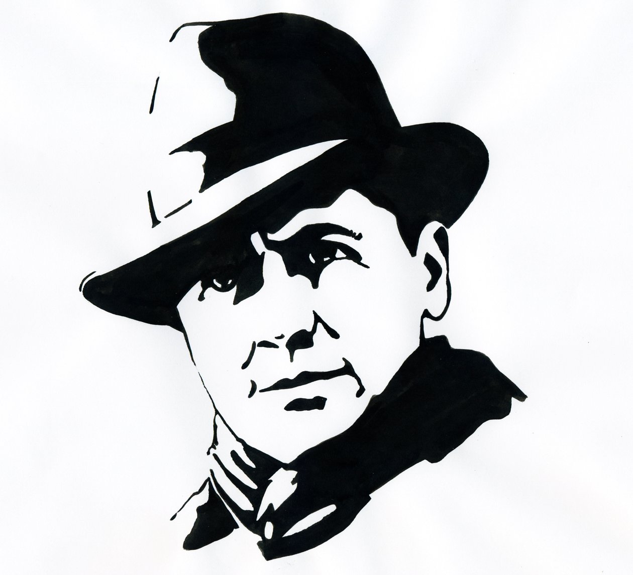 Ritratto del prefetto e resistente francese Jean Moulin (1899-1943) da Alessandro Lonati