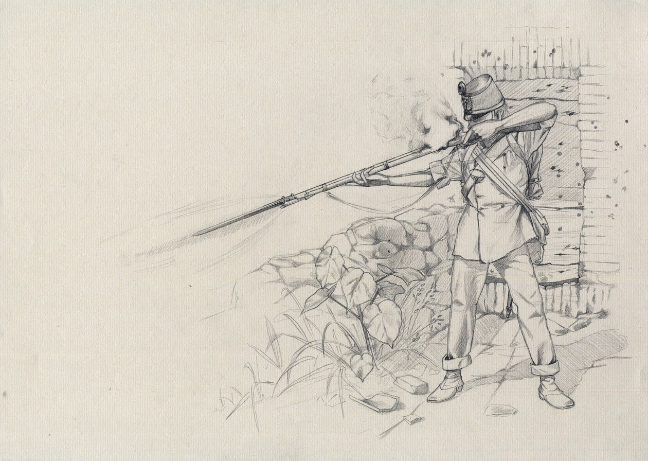 Secondo impero (1852-1870): soldato di fanteria che spara, soldato dell