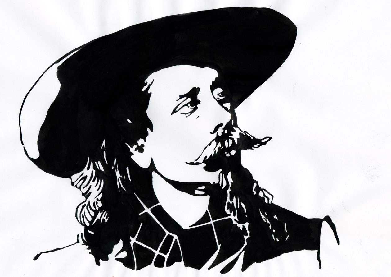 Ritratto di Buffalo Bill da Alessandro Lonati