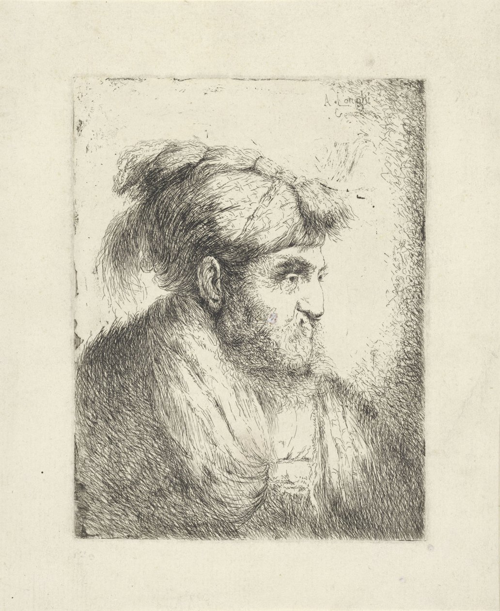 Uomo con turbante da Alessandro Longhi