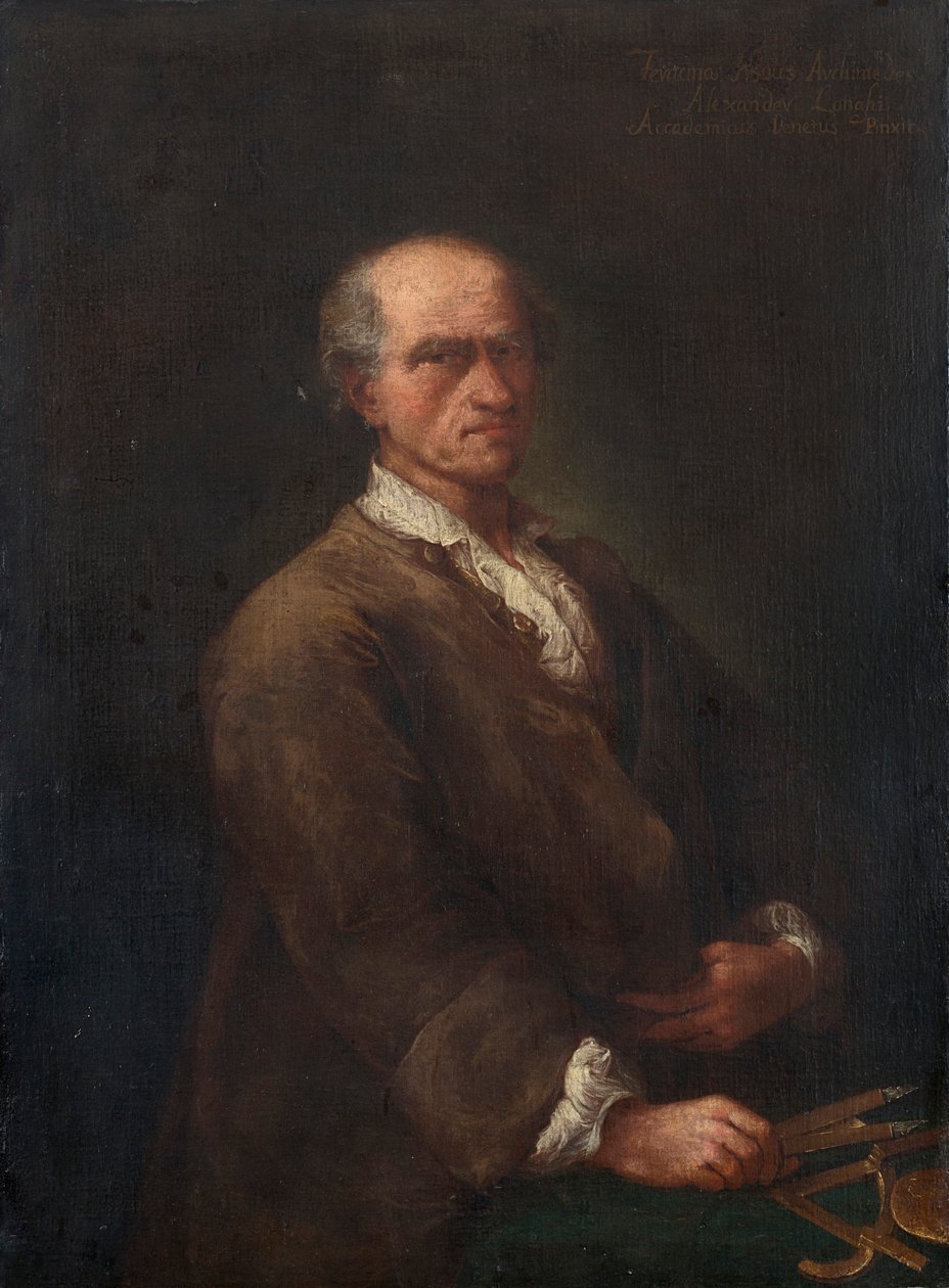 Ritratto di Bartolomeo Ferracina 1692-1777, ca 1770 da Alessandro Longhi