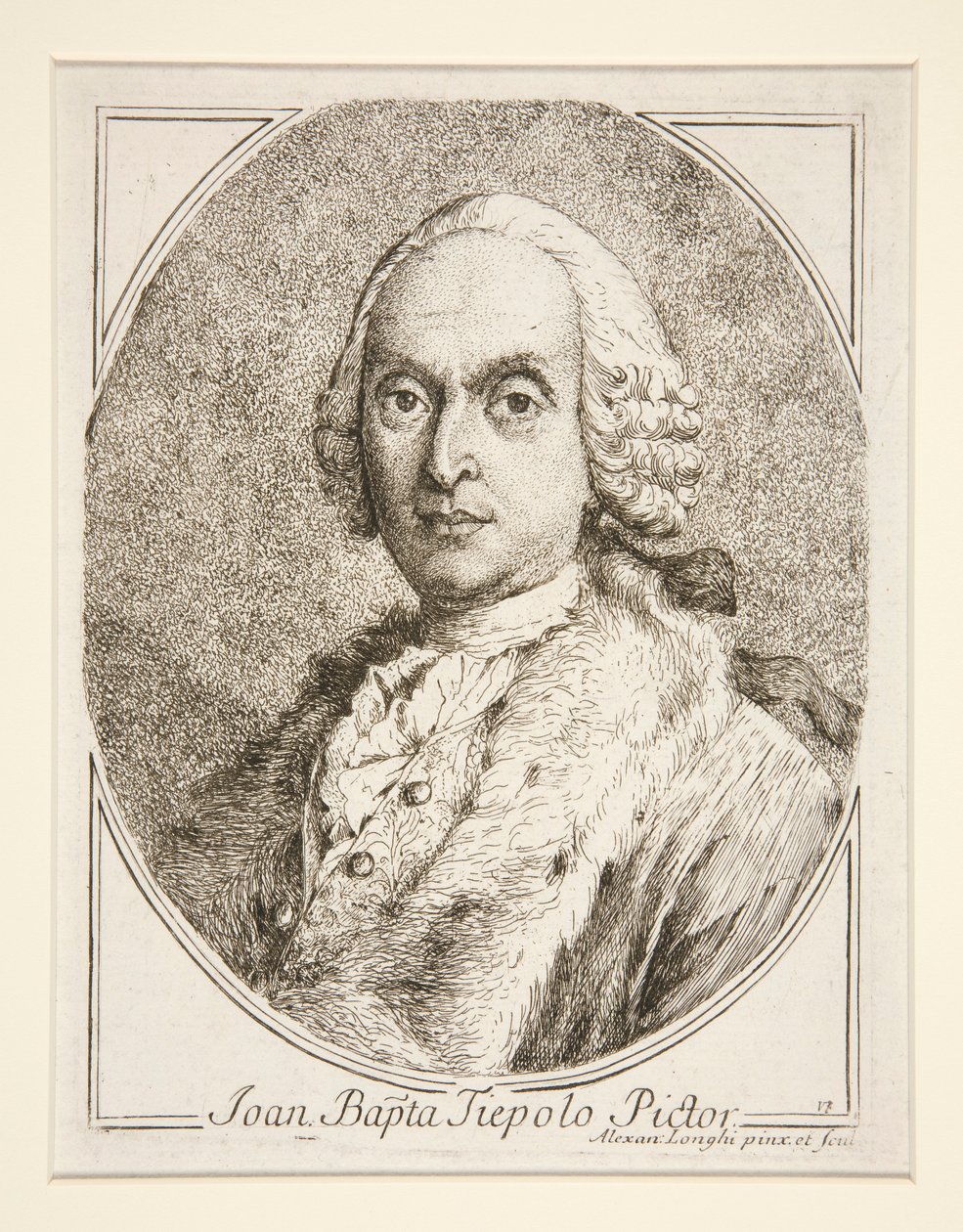Ritratto di G.B. Tiepolo da Alessandro Longhi