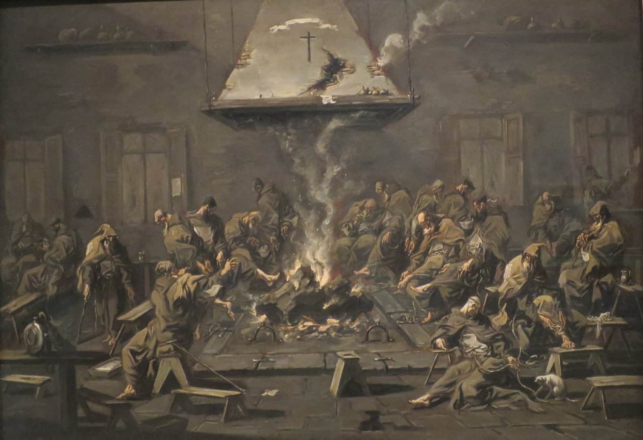 Interno con monaci" di Alessandro Magnasco, 1725 circa, Museo Norton Simon da Alessandro Magnasco